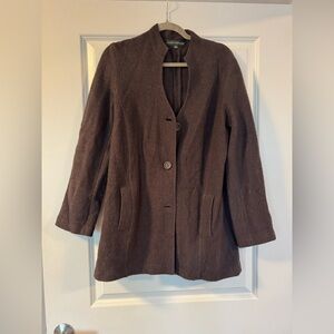 Harve Benard Women's Dark Brown Cardigan 100% wool